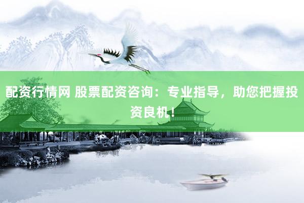 配資行情網(wǎng) 股票配資咨詢：專業(yè)指導(dǎo)，助您把握投資良機(jī)！