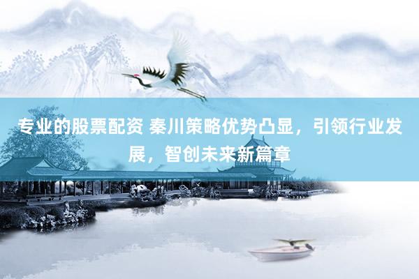 專業(yè)的股票配資 秦川策略優(yōu)勢(shì)凸顯，引領(lǐng)行業(yè)發(fā)展，智創(chuàng)未來新篇章