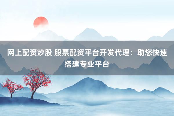 網(wǎng)上配資炒股 股票配資平臺開發(fā)代理：助您快速搭建專業(yè)平臺